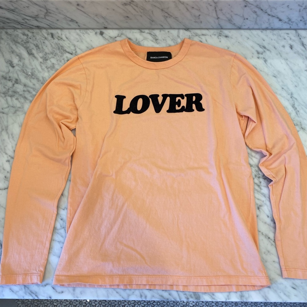 Men's Bianca Chandon Lover L/S Tee in‎ Peach, Size S
